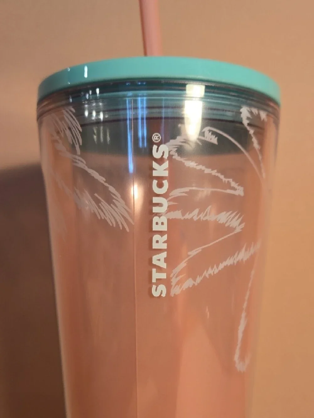 Starbucks Been There Series Los Angeles Pink Venti 24 oz. Cold Cup Tumbler NWT